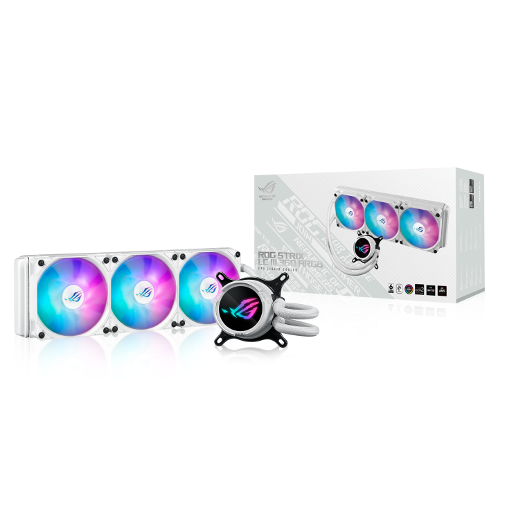 Cooler Líquido Asus ROG Strix LC III 360 ARGB Blanco - Uruguay