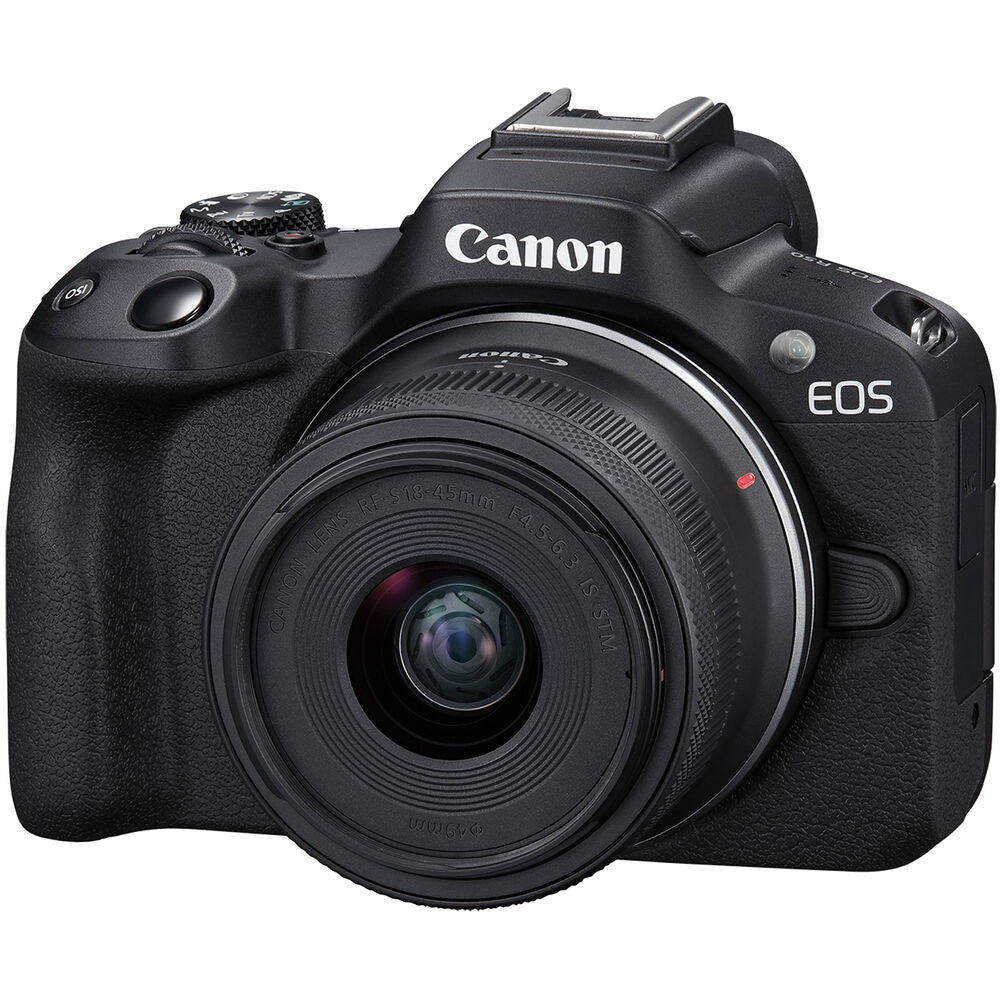 Cámara Mirrorless Canon EOS R50 4K con Lente 18-45mm APS-C