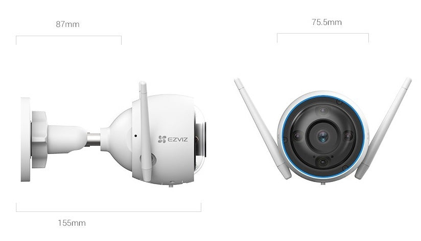 Cámara Ezviz H3c Color 3K 5MP Wi-Fi Exterior