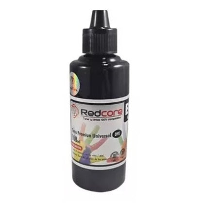 Tinta Universal RedCore Negra 100ml para Impresora Continua