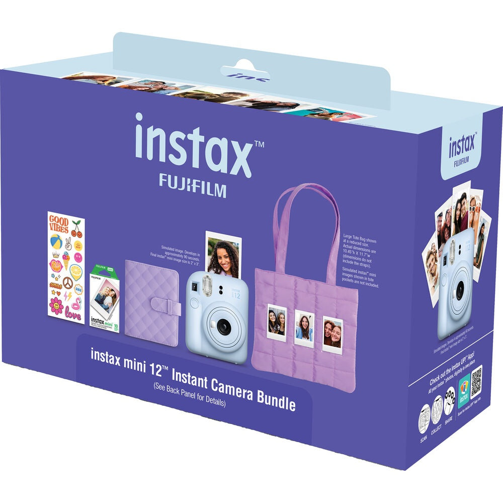 Camara Fujifilm Instax Mini 12 Holiday Bundle Lila