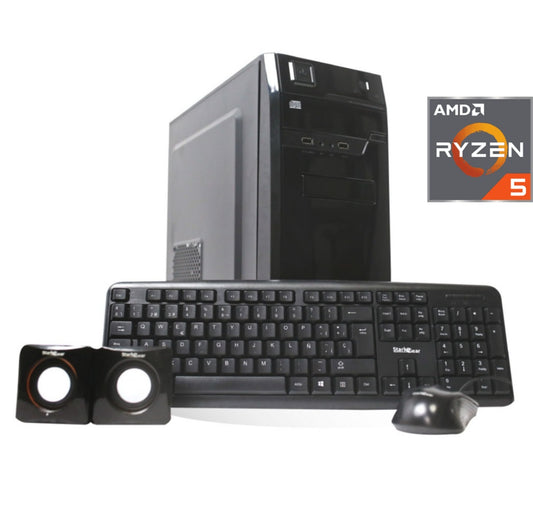 PC de Escritorio AMD Ryzen 5 8500G 16GB DDR5 con Teclado y Mouse