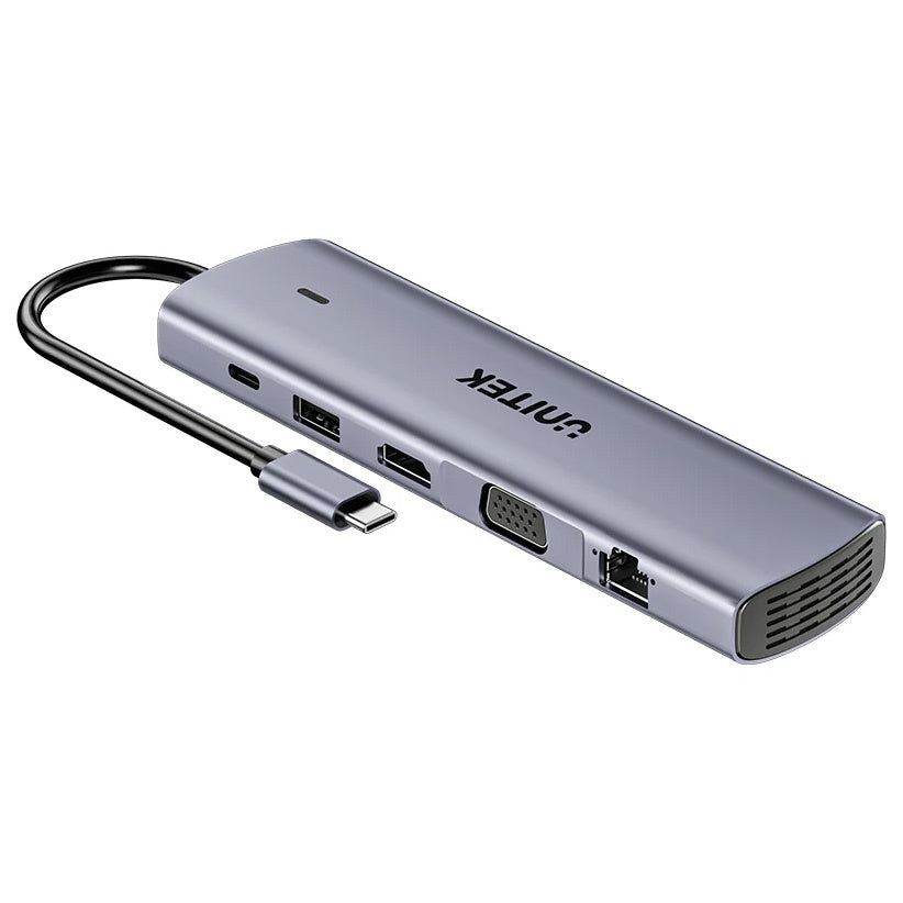 HUB USB-C Unitek 11 en 1 Dual Display