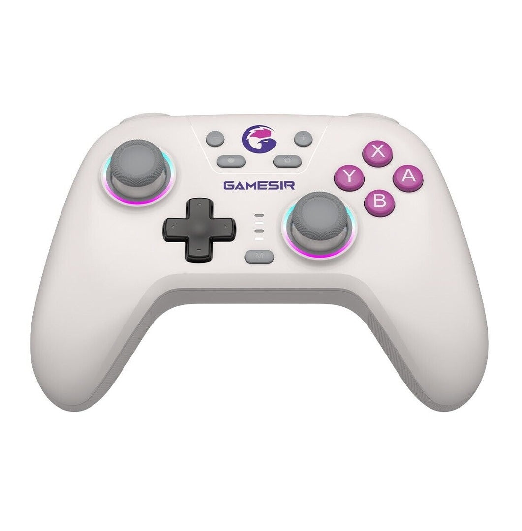 Joystick GameSir T4 Nova HD Rumble blanco Bluetooth