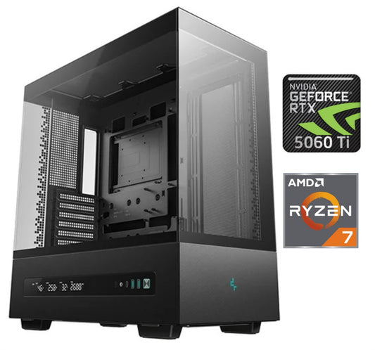 Equipo Gamer Ryzen 7 8700F, 32GB, 1TB, RTX 5060Ti 8GB