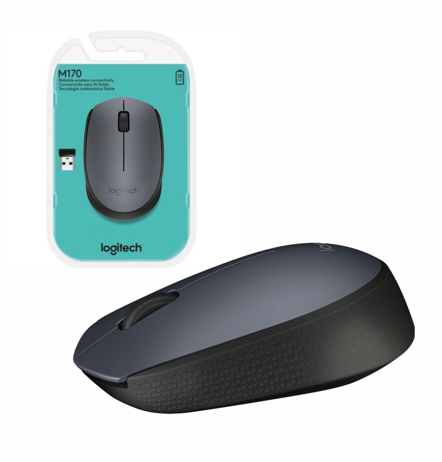Mouse Logitech M170 inalámbrico rojo