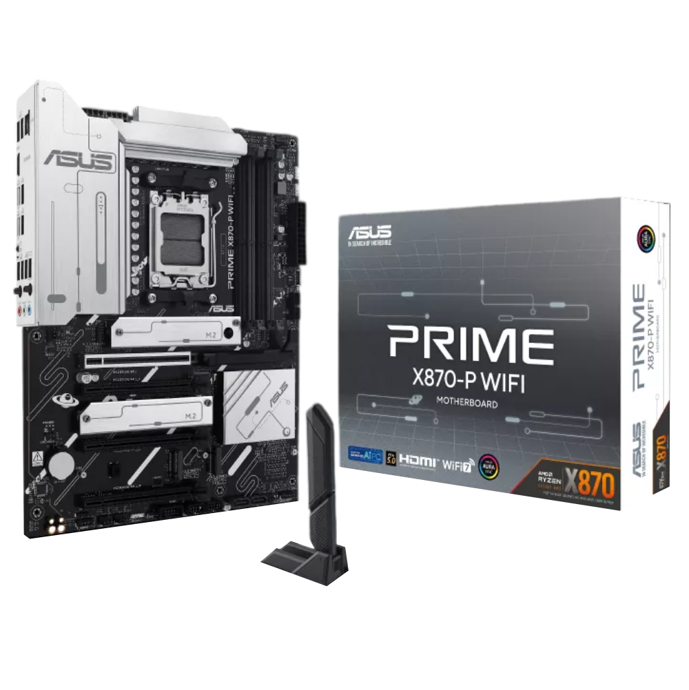 Motherboard Asus Prime X870-P WiFi 7 AM5 ATX para AMD Ryzen