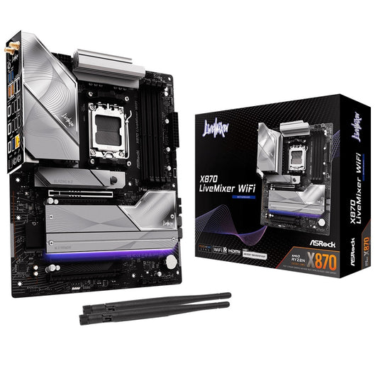 Motherboard ASRock X870 LiveMixer AM5 WiFi 7 Micro ATX DDR5