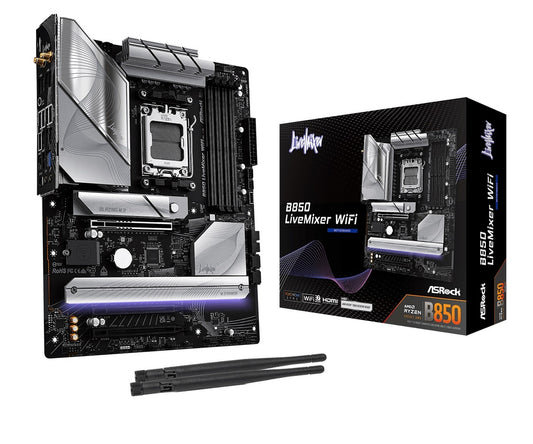 Motherboard ASRock B850 Livemixer AM5 Wi-Fi 7 ATX DDR5