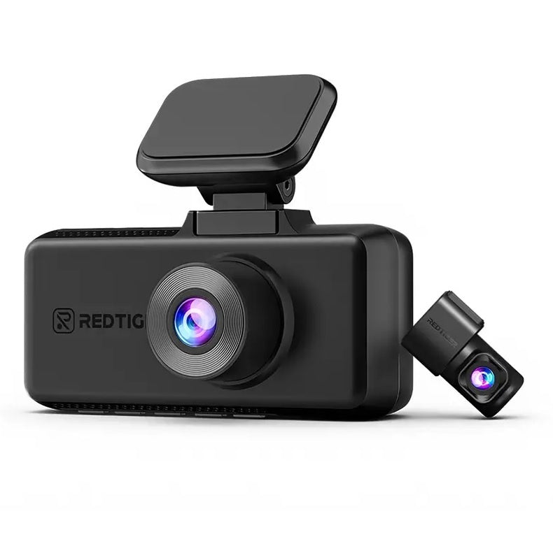 Dashcam Redtiger F17 4K Triple Canal GPS WiFi para Auto