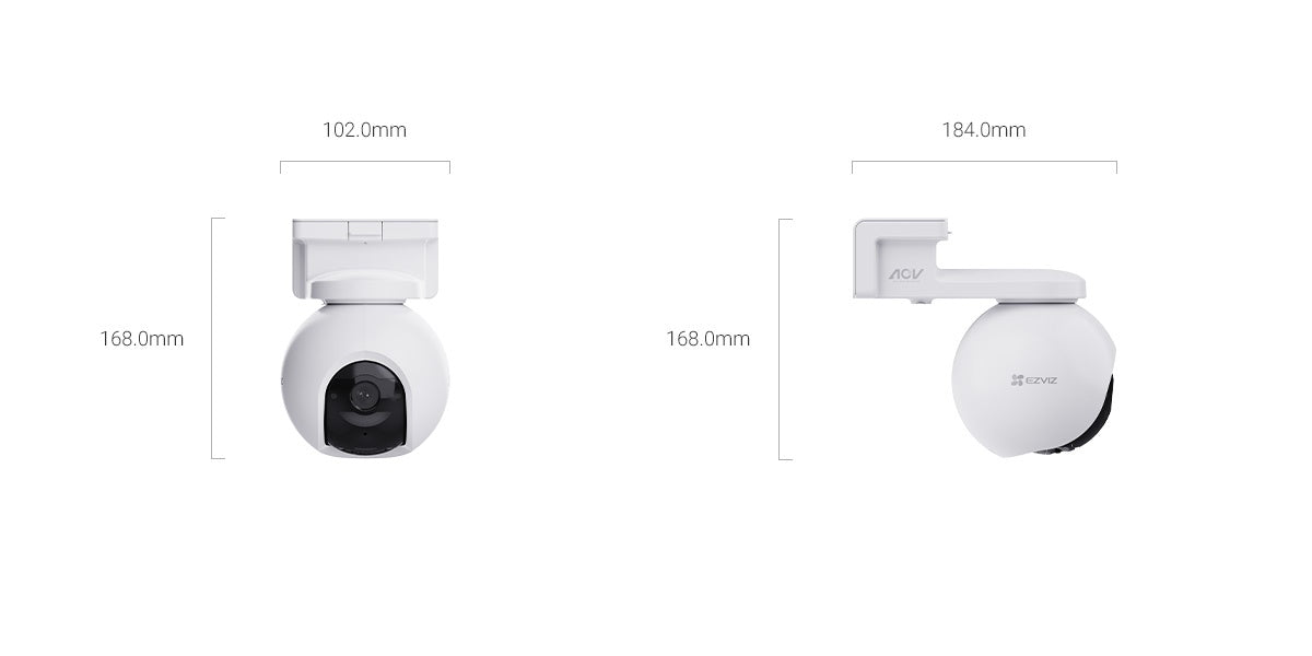 Cámara Ezviz EB8 Pro 4K 8MP Dual 4G Wi-Fi 6 Solar Kit