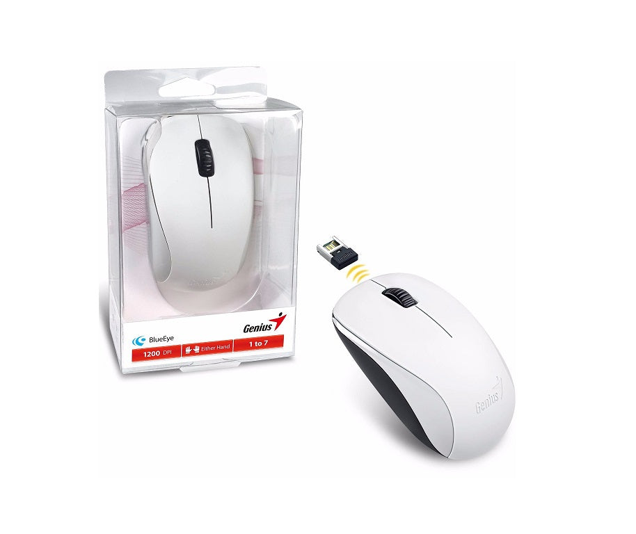 Mouse Genius NX-7000 inalámbrico blanco