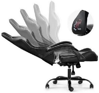 Silla Gamer Lumax ROM negro/gris