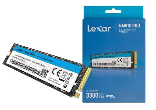 SSD Lexar NM610PRO 1TB NVMe PCIe Gen3x4 M.2 2280 - 3300 MB/s