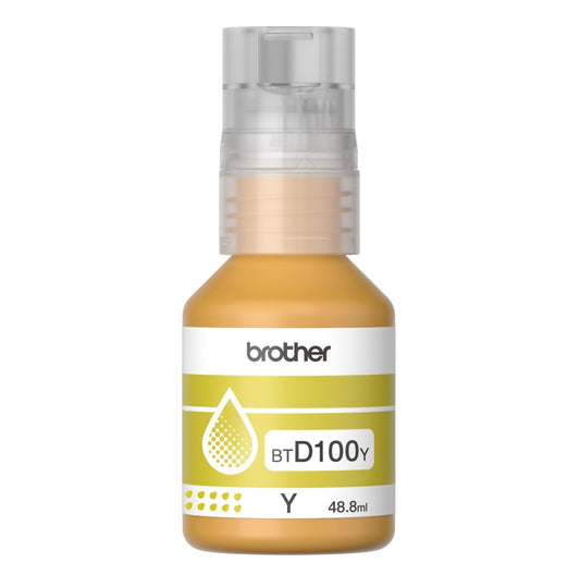Botella tinta Brother BTD100Y Amarilla