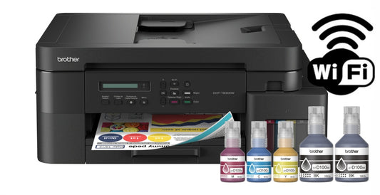 Impresora Multifunción Brother DCP-T830DW Wi-Fi Dúplex Tanque de Tinta