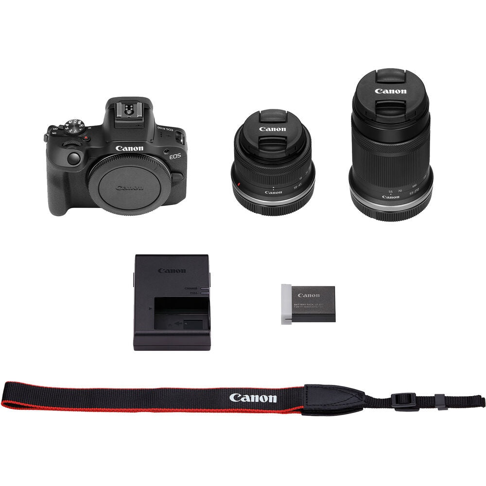 Cámara Mirrorless Canon EOS R100 Kit Doble Lente 24.2MP