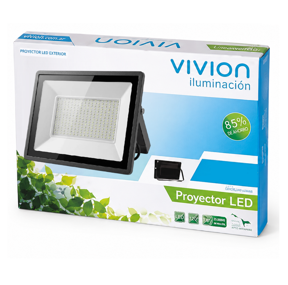 Foco LED 100W IP65 Luz Fría 8000 Lúmenes Exterior | Vivion