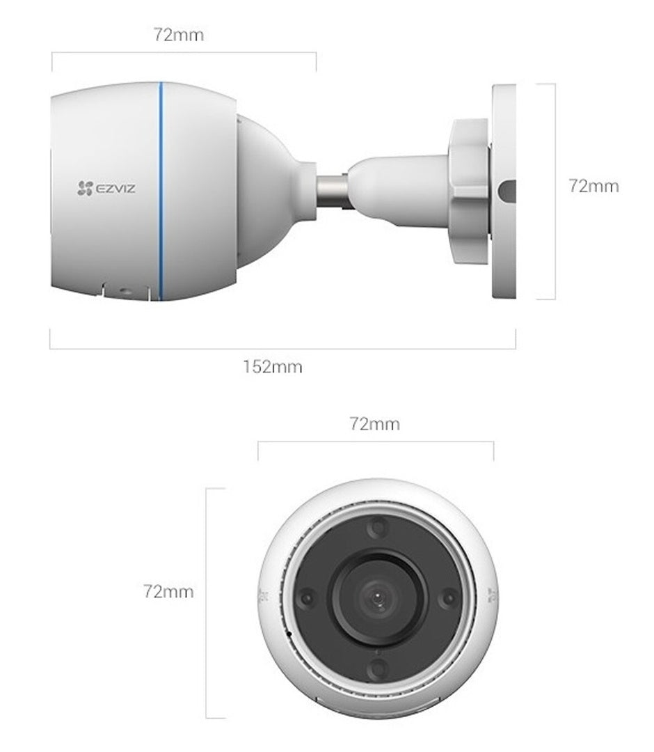 Cámara Ezviz H3c Full HD 1080p Wi-Fi Exterior