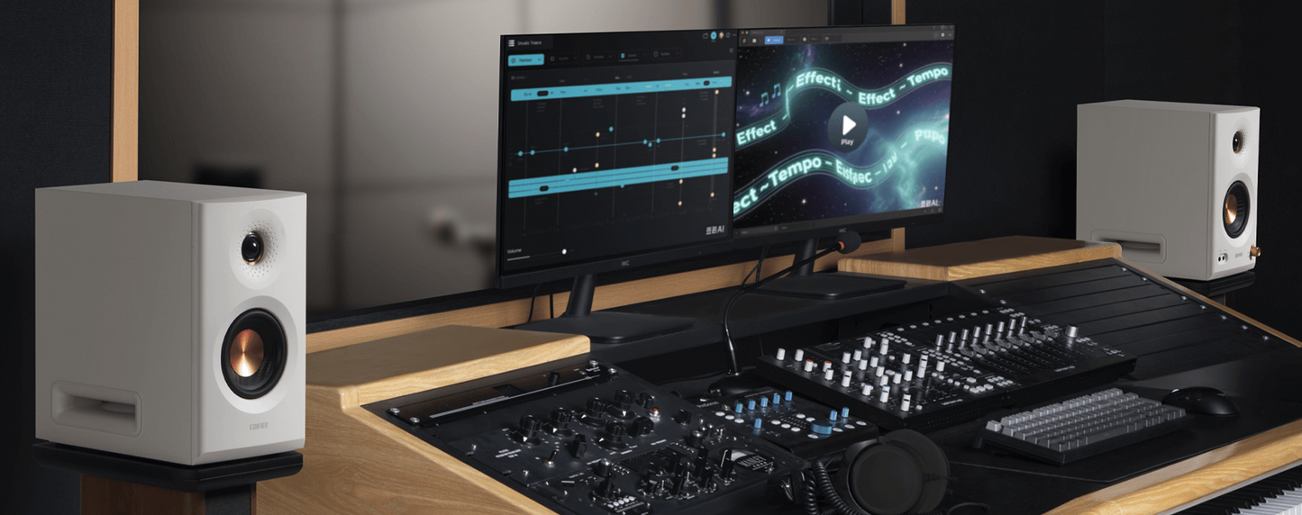 Parlantes de Estudio Edifier MR5 110W Bluetooth Blancos