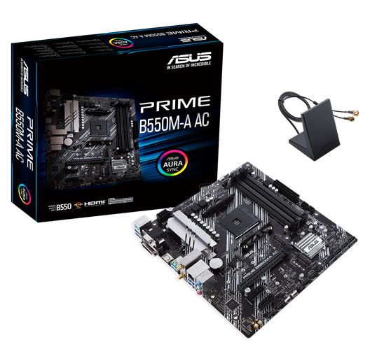 Motherboard Asus Prime B550M-A AC WiFi AM4 DDR4 Micro-ATX