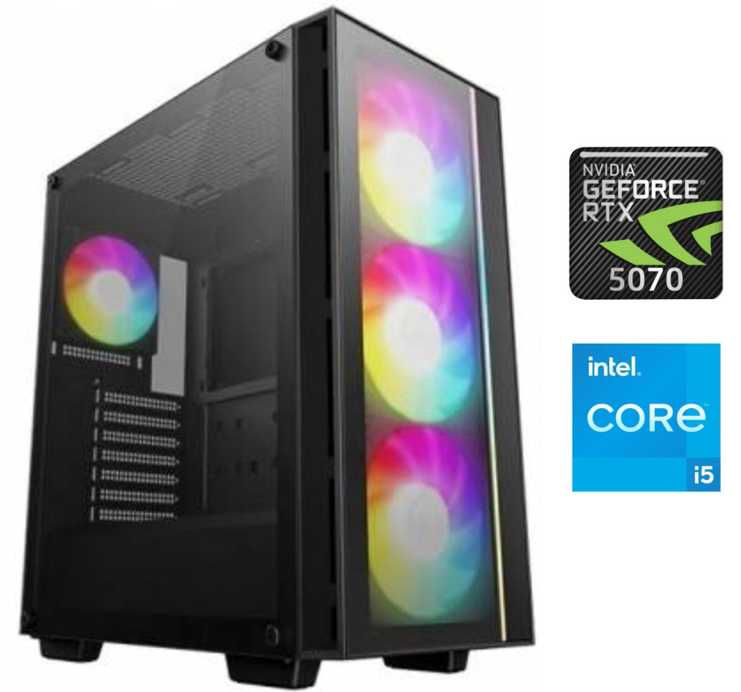 Equipo Gamer Core i5 14400F, 32GB, 1TB NVMe, RTX 5070 12GB