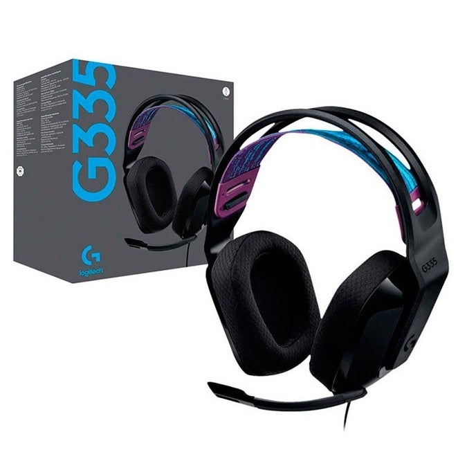 Audífonos Logitech Gamer G335 negros