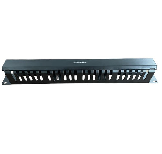 Organizador de Cables Hikvision 1U 24 Ranuras Metálico