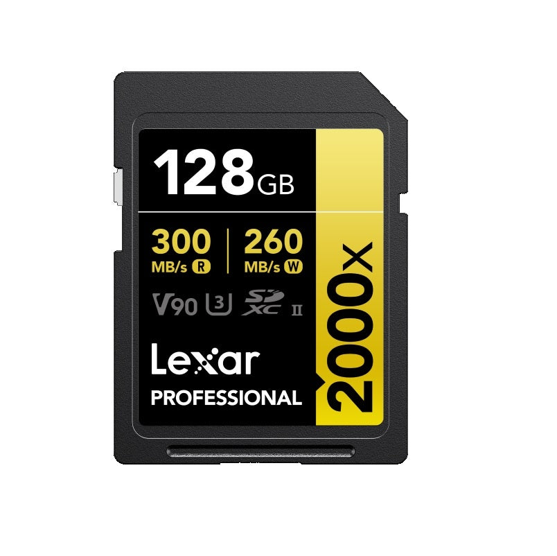 Memoria SDXC Lexar Professional 2000x 128GB UHS-II Gold Series