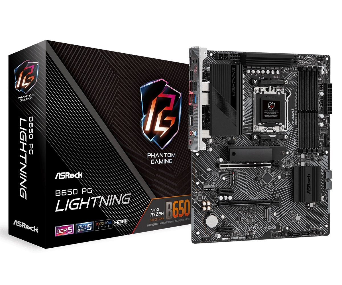 Motherboard ASRock B650 PG Lightning AM5 DDR5 ATX para Ryzen