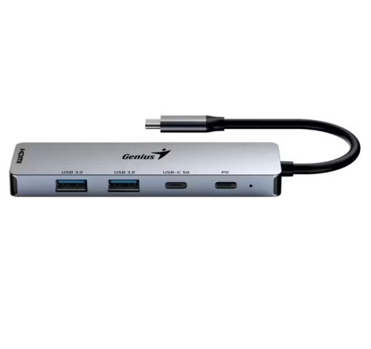 Hub Genius USB-C a USB-A, USB-C y HDMI