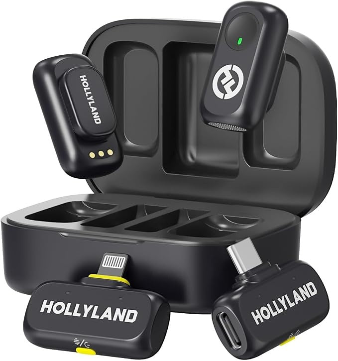Micrófono Inalámbrico Hollyland LARK A1 Combo Hi-Fi Gris