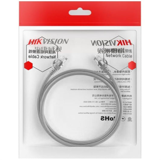 Cable Patchcord Hikvision Cat6 Gris 3 Metros