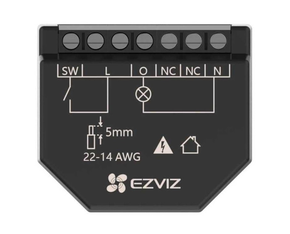 Interruptor Relé Inteligente Ezviz T36 Wi-Fi 2 Canales
