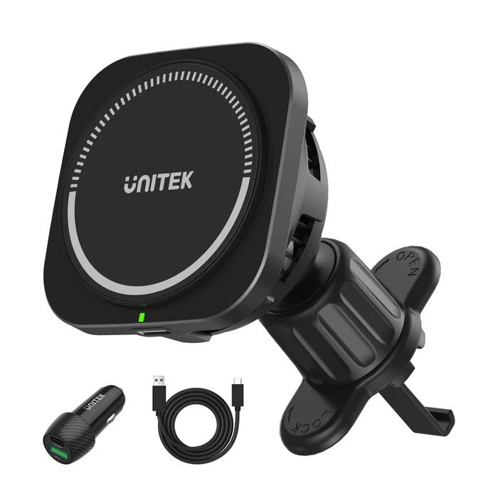 Cargador Unitek inalámbrico rápido Magsafe para Auto