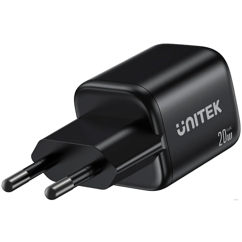 Cargador GaN Dual Puerto Unitek Zeno 20W USB-C y USB-A