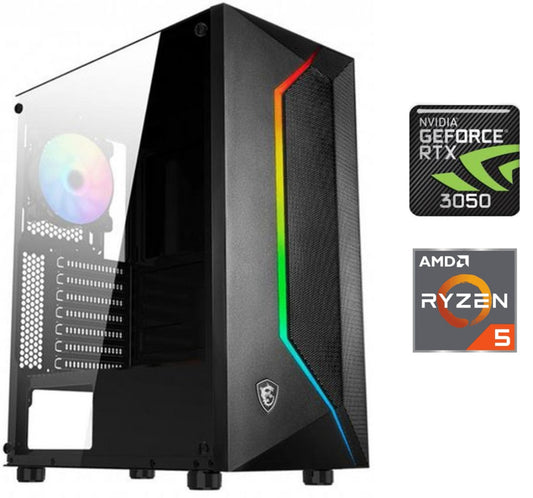 PC Gamer Ryzen 5 7600X RTX 3050 6GB 16GB DDR5 1TB NVMe
