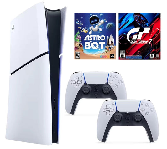 Consola Sony Playstation 5 Slim Digital + Joystick extra Sony + 2 juegos