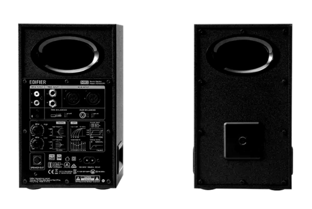 Parlantes amplificadores Edifier MR5 de estudio negros bluetooth