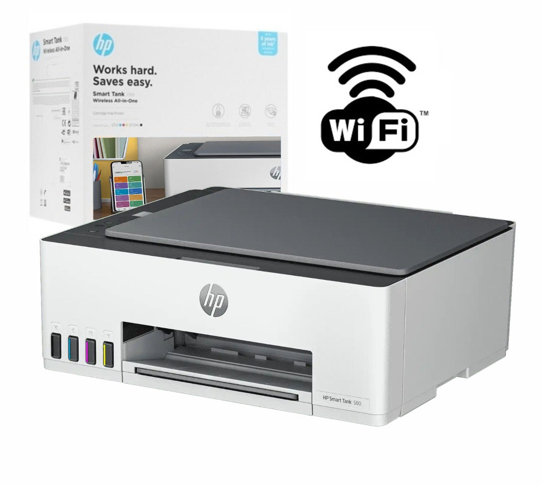 Impresora Multifunción HP Smart Tank 580 Wi-Fi con Tanques Recargables