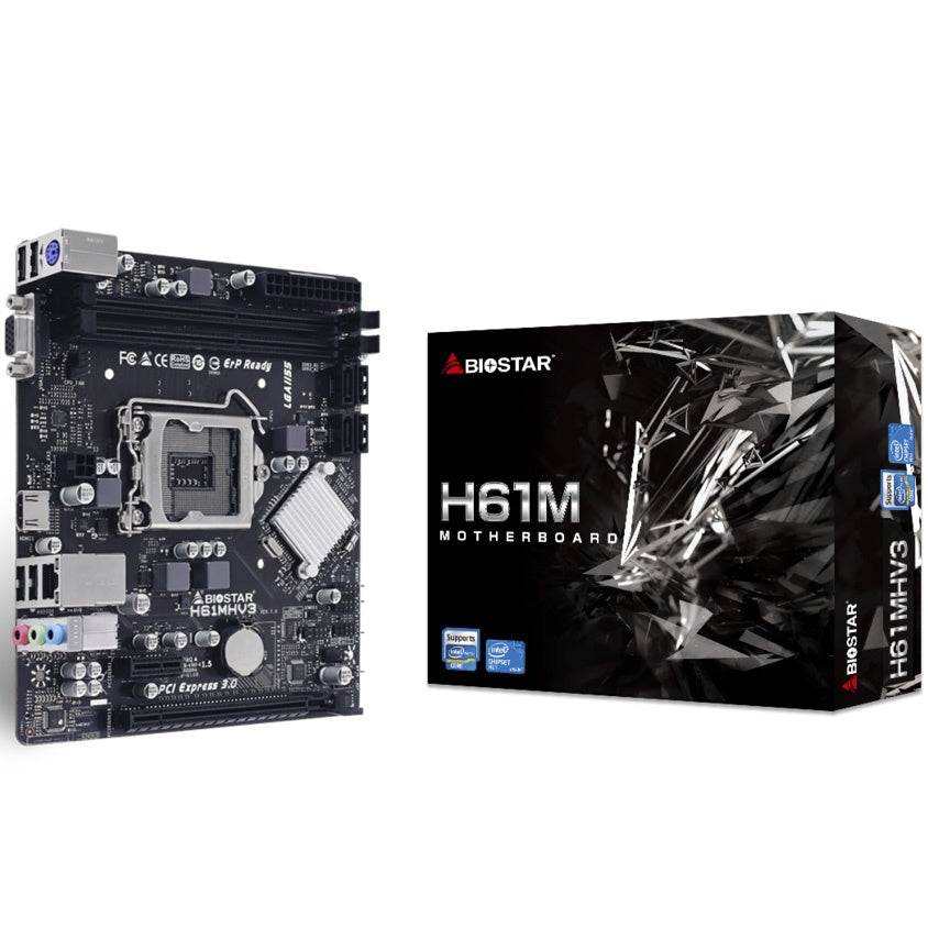 Motherboard BioStar H61MHV3 LGA 1155 DDR3 Micro-ATX para Intel