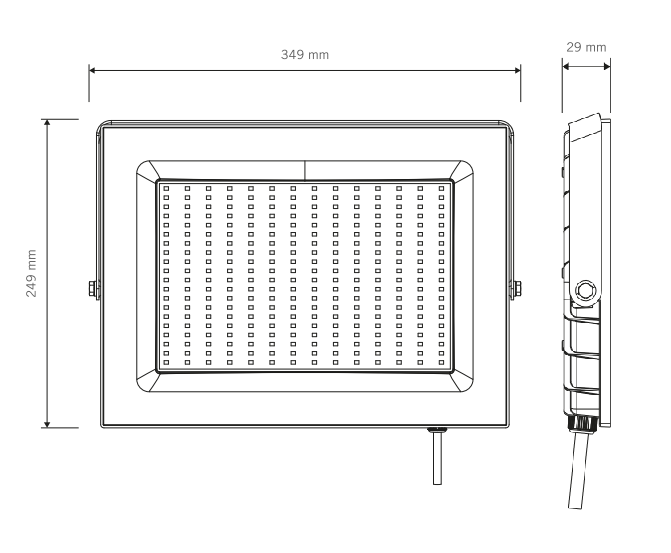 Foco LED 200W IP65 Luz Fría 16000 Lúmenes Exterior Vivion