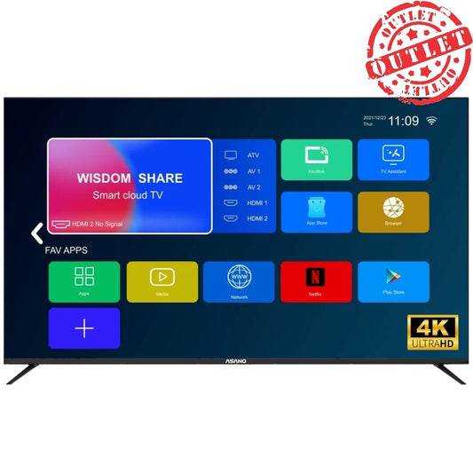 TV Asano 65 pulgadas 4K Smart Android 15 sin bordes - Outlet