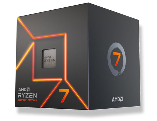 Procesador AMD Ryzen 7 7700 Box AM5 8 núcleos 3.8GHz con Wraith Prism