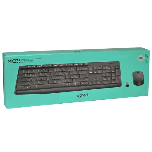 Combo Logitech MK235 Teclado y Mouse Inalámbricos