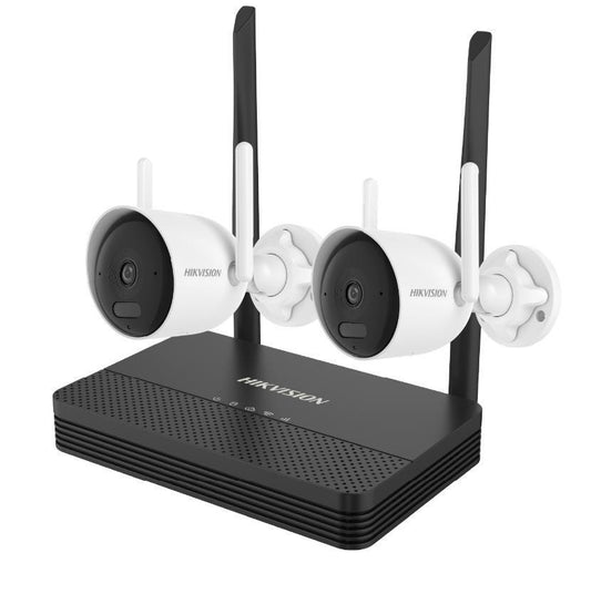 Kit Wi-Fi Hikvision EasyLink 2 cámaras 4MP de exterior con NVS
