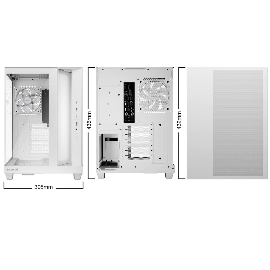 Gabinete be quiet! Light Base 500 LX ATX Blanco ARGB | Technica UY