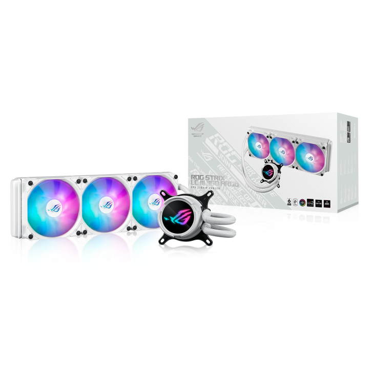 Cooler Líquido ASUS ROG Strix LC III 360 ARGB LCD Blanco