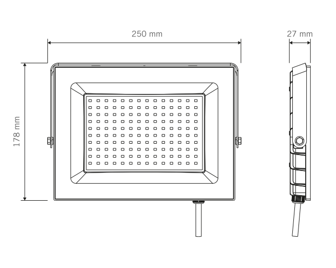 Foco LED 100W IP65 Luz Fría 8000 Lúmenes Exterior | Vivion