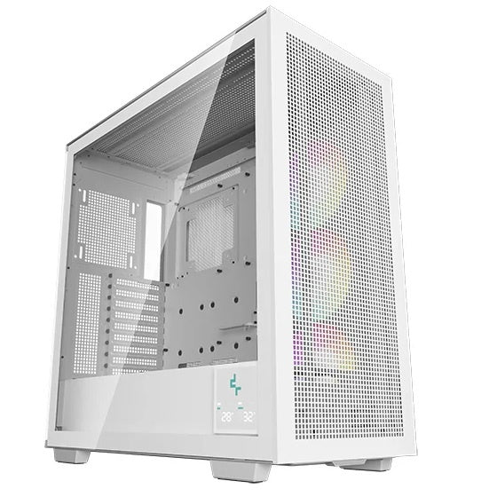 Gabinete DeepCool MORPHEUS WH ATX Blanco Modular con Cristal Templado